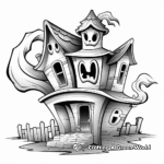 Ghost House Luigi: Super Mario World Coloring Pages 4
