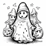 Ghosts and Witches Coloring Pages 3