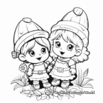 Gnome Couples: Sweet Moments Coloring Pages 3