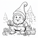 Gnome Festivities: Gnome Party Coloring Pages 2