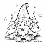 Gnome Festivities: Gnome Party Coloring Pages 3