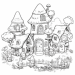Gnome Village Coloring Sheets 4