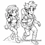 Goku and Bulma Adventure Coloring Pages 3