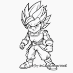 Goku and Vegeta Coloring Pages 3