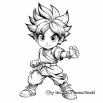Goku Fusion Dance Coloring Pages 3