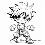 Goku in Different Fighting Poses 3