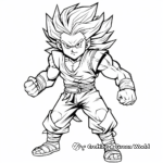 Goku Super Saiyan 3 Coloring Pages 4