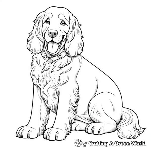 Cocker Spaniel Coloring Pages - Free & Printable!
