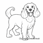 Golden Cocker Spaniel Coloring Pages 4