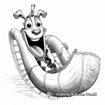Goofy Giraffe Slides Coloring Pages 2