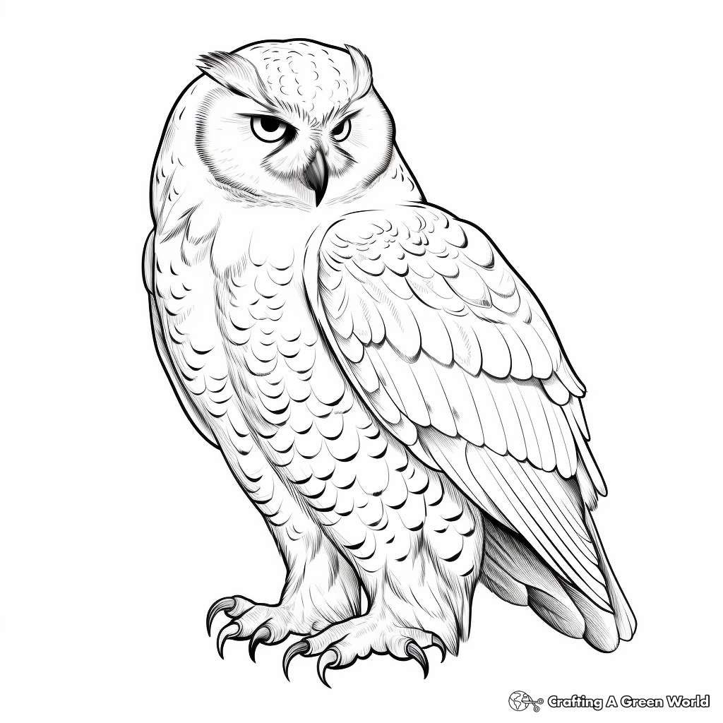Owl Cartoon Coloring Pages