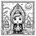 Gothic Window Coloring Pages for Artistry 3