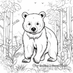 Gracious Grizzly Bear Coloring Pages 1