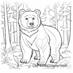 Gracious Grizzly Bear Coloring Pages 3