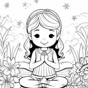 Gratitude Themed Positivity Coloring Pages 1