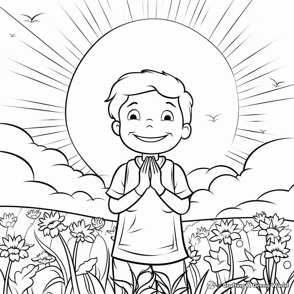 Gratitude Themed Positivity Coloring Pages 2