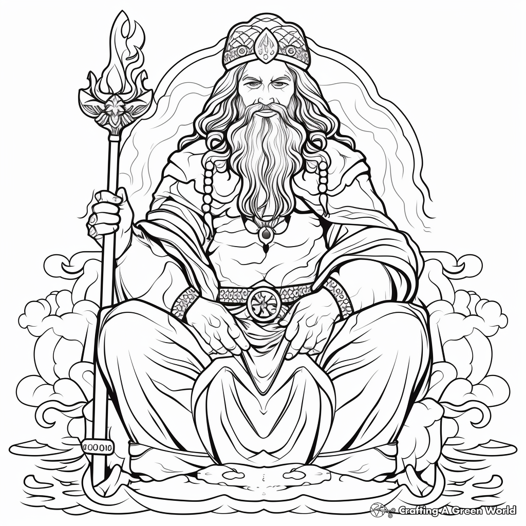 Greek Gods and Goddesses Coloring Pages 3