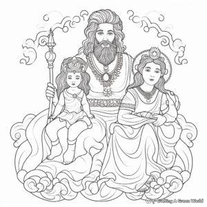 Greek Gods and Goddesses Coloring Pages 4
