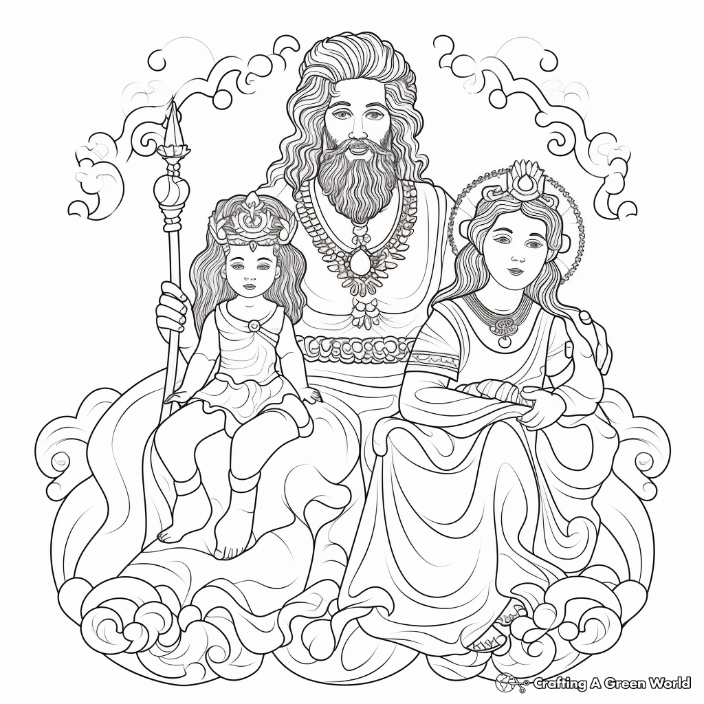 Greek Gods and Goddesses Coloring Pages 4