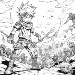 Gritty Naruto Battle Scene Coloring Pages 4