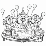Happy Birthday Trolls Coloring Pages 3