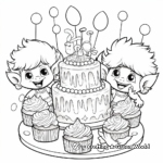 Happy Birthday Trolls Coloring Pages 4