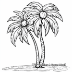 Hawaiian Palm Tree Coloring Pages 4