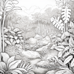 Hawaiian Rainforest Scene Coloring Pages 3