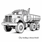 Heavy Duty Flatbed Truck Coloring Pages 4