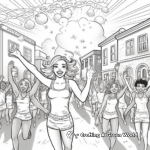 High School Spirit Homecoming Coloring Pages 1