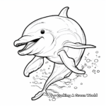 Hilarious Jumping Dolphin Coloring Pages 4
