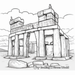 Historic British Monuments Coloring Pages 4