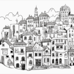 Historic Old City Coloring Pages 2