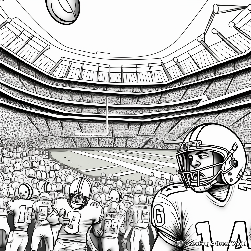 Historic Super Bowl Moments Coloring Pages 1