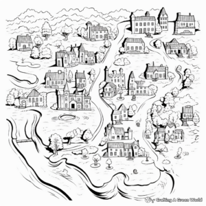 Historical Map Coloring Pages 1