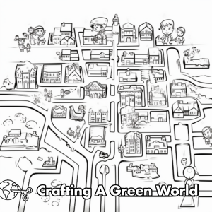 Map Coloring Pages - Free &amp; Printable!