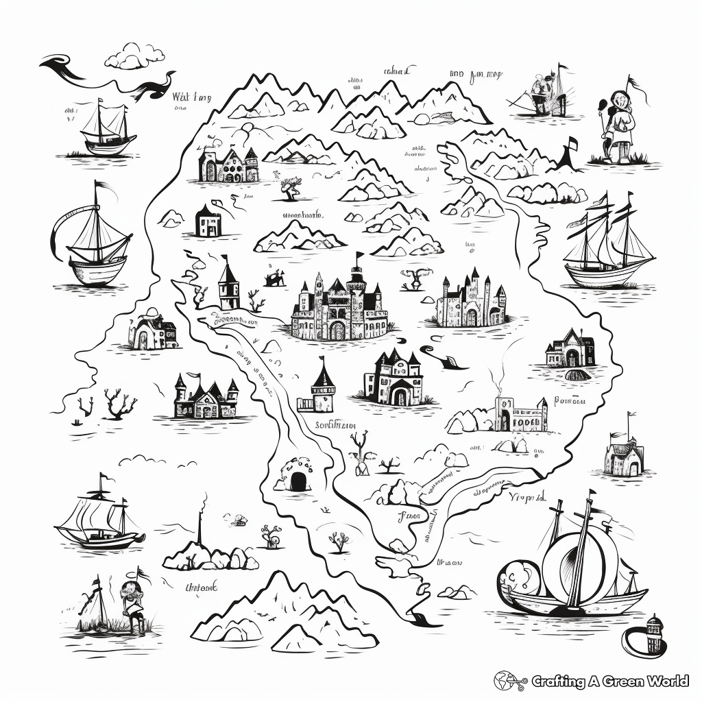 Historical Map Coloring Pages 3