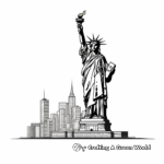 Historical Statue of Liberty Coloring Pages 2