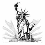 Historical Statue of Liberty Coloring Pages 3