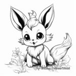 Holiday-Themed Eevee Coloring Pages 2