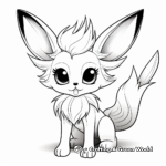 Holiday-Themed Eevee Coloring Pages 3