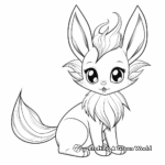 Holiday-Themed Eevee Coloring Pages 4