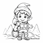 Holiday-Themed Gnome Coloring Pages 1
