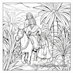 Holy Week: Palm Sunday to Easter Coloring Pages 1