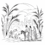 Holy Week: Palm Sunday to Easter Coloring Pages 2