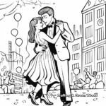Homecoming School Dance Themed Coloring Pages 4