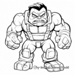 Hulk Childhood Version Coloring Pages 2