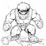 Hulk Childhood Version Coloring Pages 3