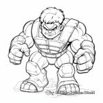 Hulk Childhood Version Coloring Pages 4