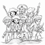 Humorous Pirate Crew Coloring Pages 2